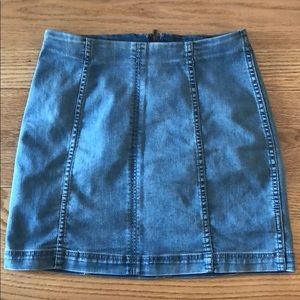 Free people jean skirt